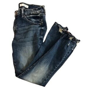 KanCan Women's Blue Distressed Denim Jeans Cut 42720 Size 30